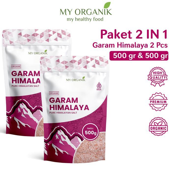 y5h9- My Organik Garam Himalaya Himalayan Himsalt 2 X 500Gr