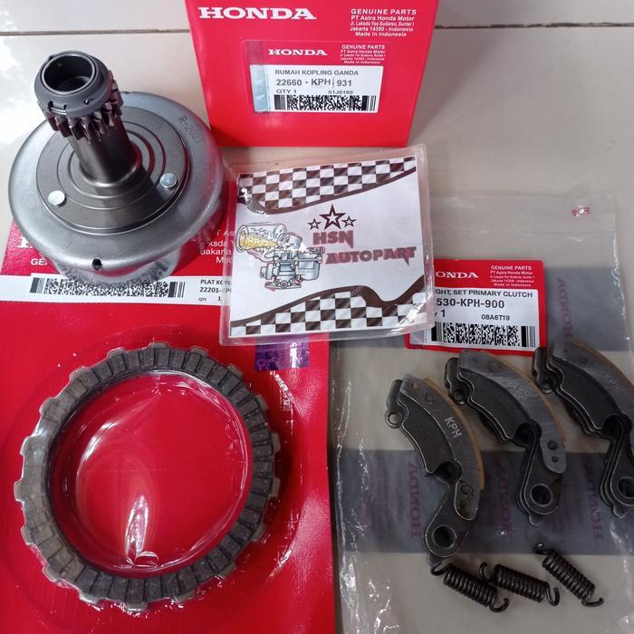 Mantab Lonceng Supra X 125 Supra125 Kirana 1 Set Kampas Ganda Dan Kampas Kop Terlaris