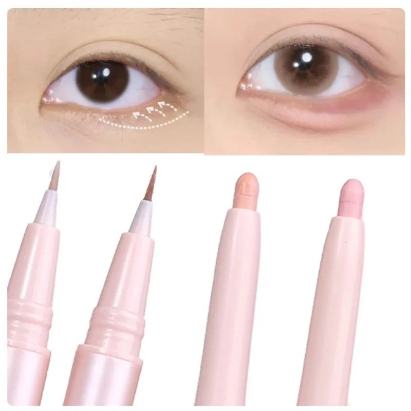 Mulitfuntional Double Ended Lying Silkworm Pencil Highlighter Makeup Pen Nude Contour R Eye