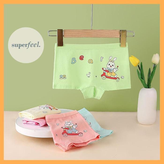 (NYAMAN) MMN SFL KOLOR CELANA DALAM CD ANAK KECIL PEREMPUAN BENTUK BOXER HARIAN TIDUR NYAMAN PREMIUM