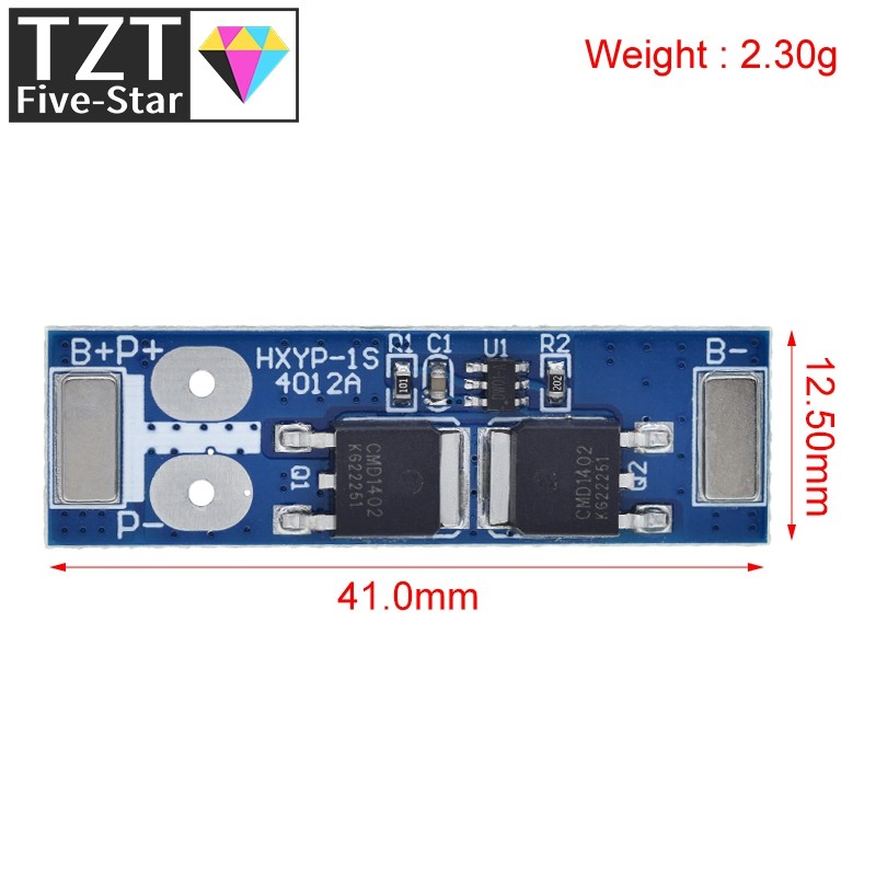 1S 12A 3.7V Li-ion / 3.2V Lifepo4 18650 Battery Charging Protection Board Short Circuit Protection B