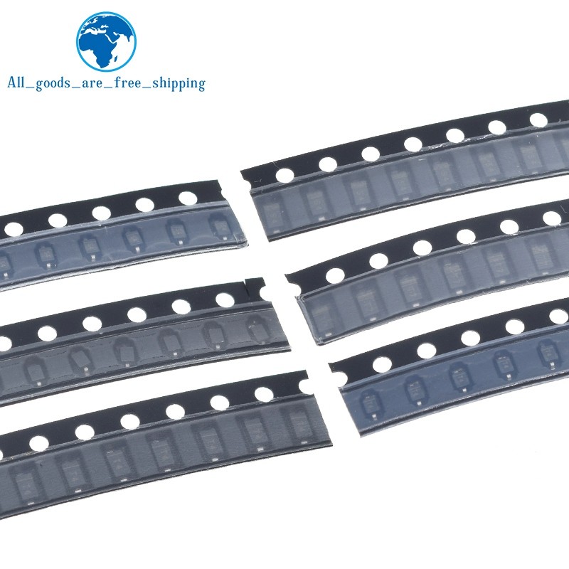TZT 100pcs SMD diode 0805 SOD-123 1N5819 1N4007 1N4148 SOD123 SOD-323 1206 1N4148WS 1N5819WS B5819WS