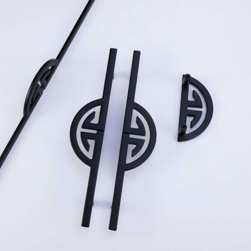 New Chinese Style Handles for Furniture Black Bedroom Wardrobe Dresser Nightstand Handles Kitchen