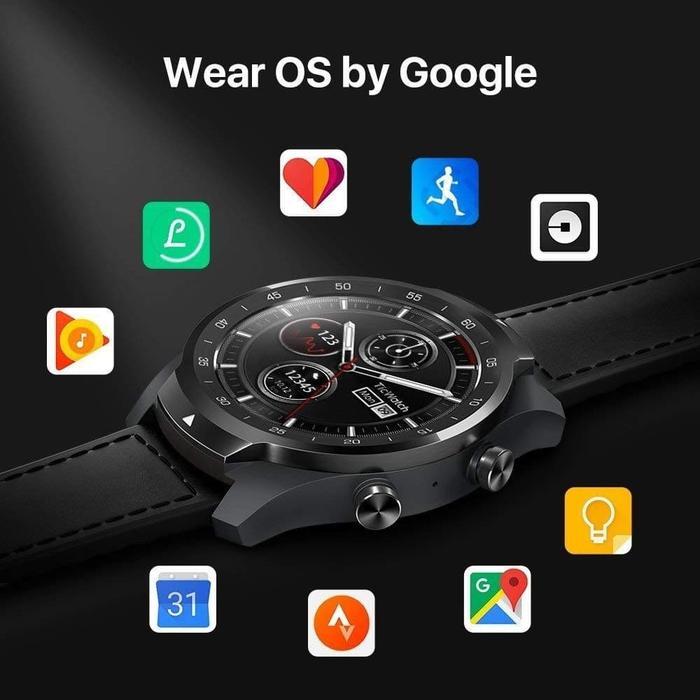 4x7s- Ticwatch Pro Smartwatch Wear Os 1.4" Amoled + Led Display