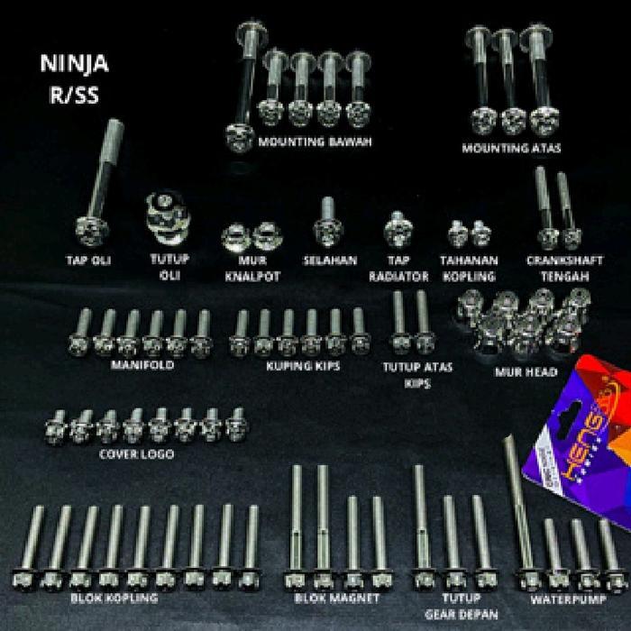 BAUT MESIN NINJA RR R SS ZX KIS PROBOLT STENLIS ORIGINAL HENG THAILAND FULL MESIN NINJA R RR KIS SS