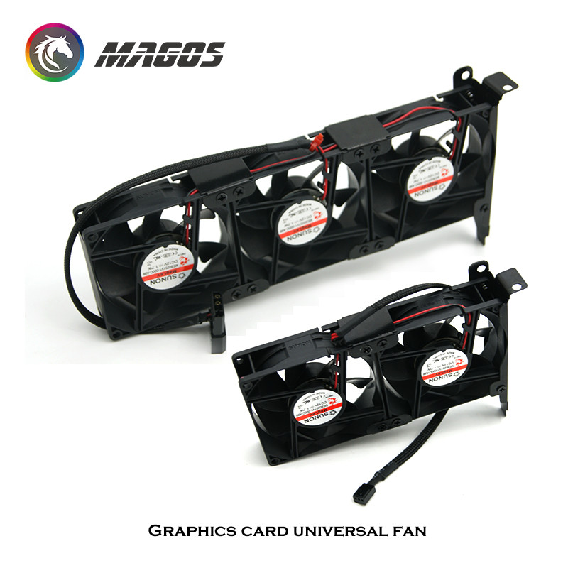 GPU Cooler Graphic Card Radiator Heatsink VGA Cooling Fans 8025 PCI 2 Fans & 3 Fans Optional 3 PIN P