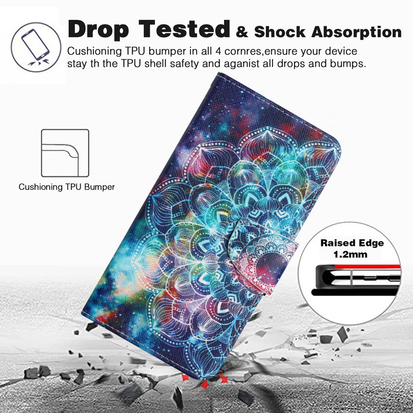 Leather Flip Phone Case For  Galaxy S22 S21 S20 FE Ultra S10 S10E S9 S8 Plus Note20 Ultra Cat Butter