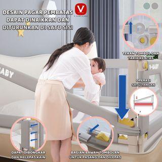 V-BABY CARE BABY BEDRAIL BABY BED GUARD/PAGAR PENGAMAN KASUR ANAK /PAGAR PENGAMAN BAYI/ PAGAR KASUR