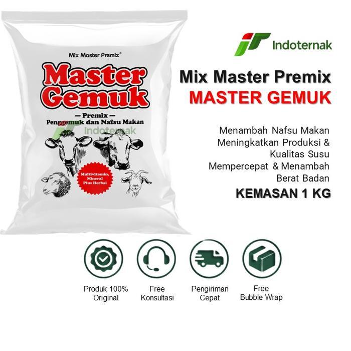 MASTER GEMUK - Suplemen Pakan Vitamin Mineral Untuk Penggemukan Sapi Kambing Domba