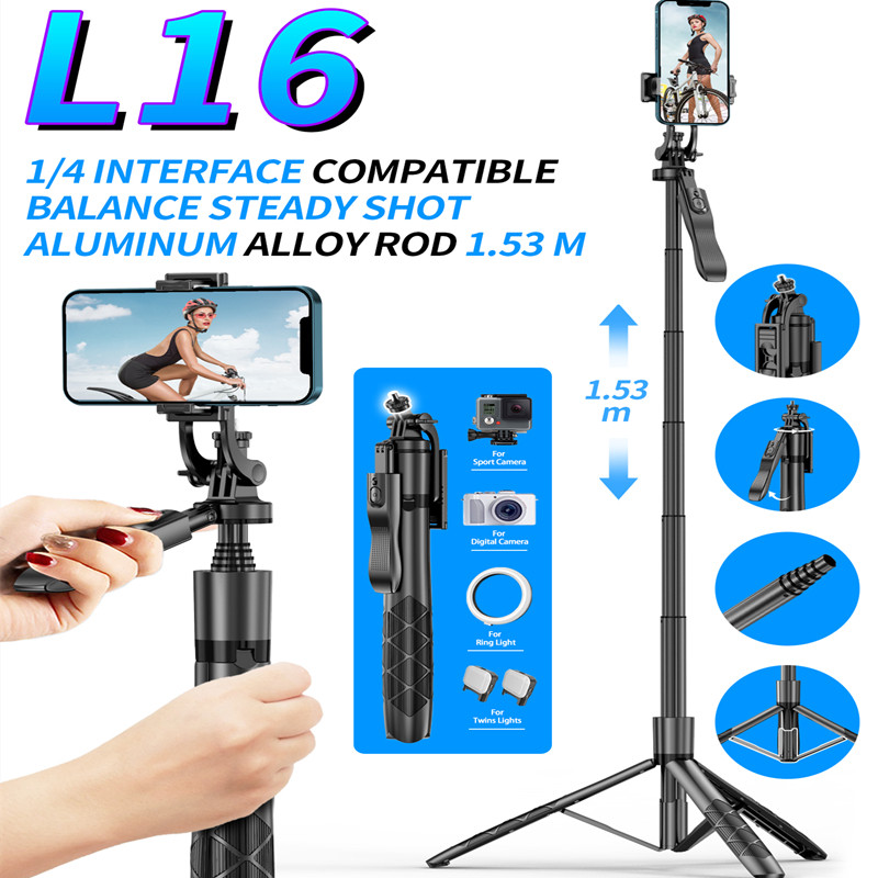 FGCLSY L16 Wireless Selfie Stick Tripod Stand Foldable Monopod For