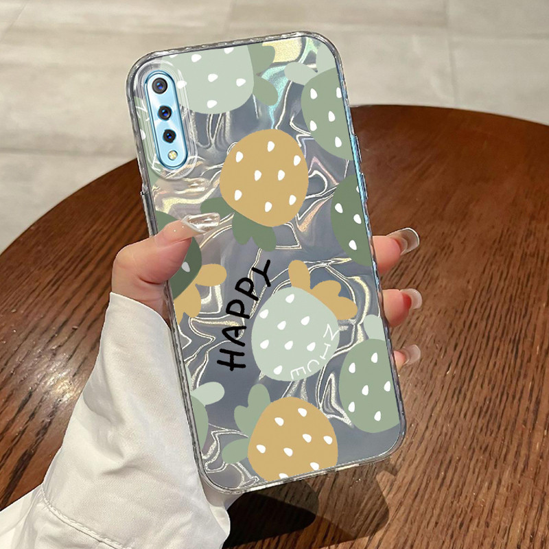 Casing Hp VIVO S1 VIVO S1 Pro Case Casing Pola Senyum Wajah Bunga HP Kasing Kasus ponsel transparan 