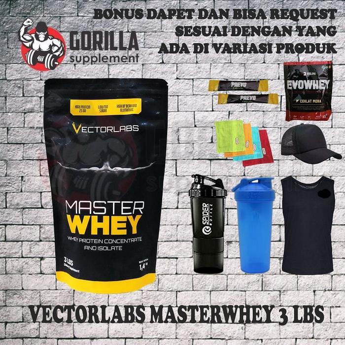 vectorlabs Masterwhey 3lbs 3lb Master Whey vector labs Whey Protein Concentrate Isolate Protein