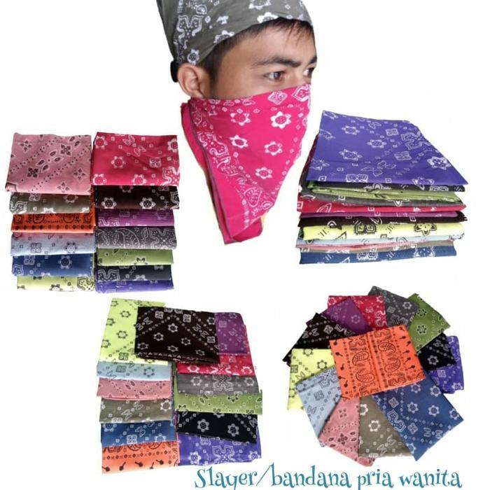 bandana/slayer pria dan wanita motif warna