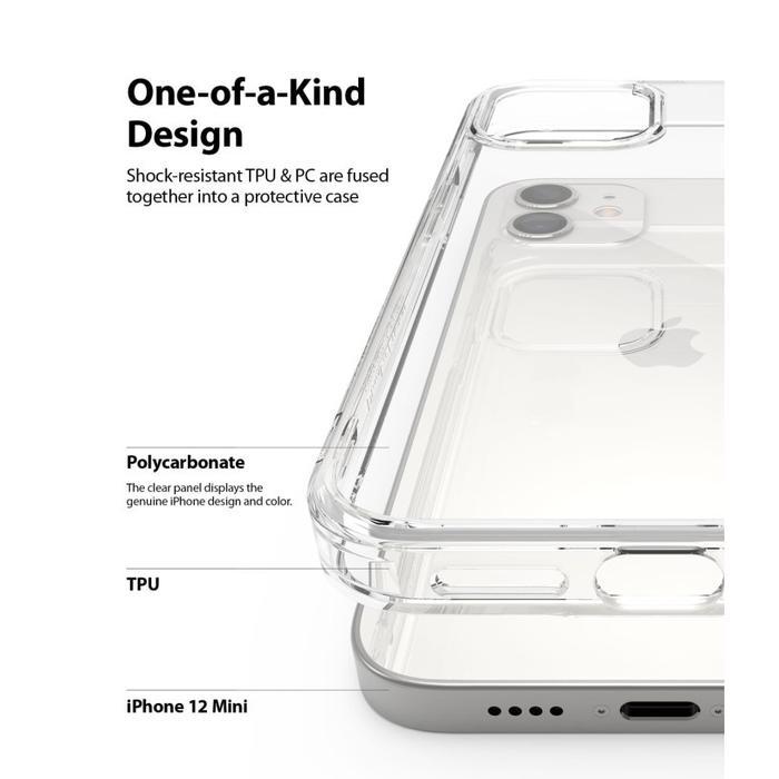 Ringke Casing Compatible For Iphone 12 / 12 Pro Fusion Clear Bening Case No Yellowing Tipis Softcase