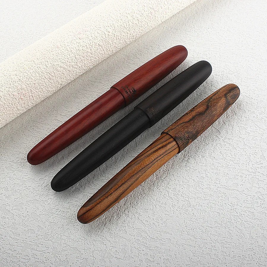 New Jinhao 9056 Log Fountain Pen Magnetic Cap Premium Wood Calligraphy Pen EF F Nib for Writing