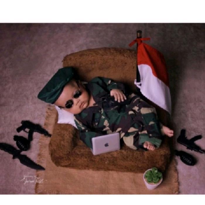 Kostum Tni Bayi Kostum Tentara Anak Kostum Tni Newborn Baju Tni Bay
