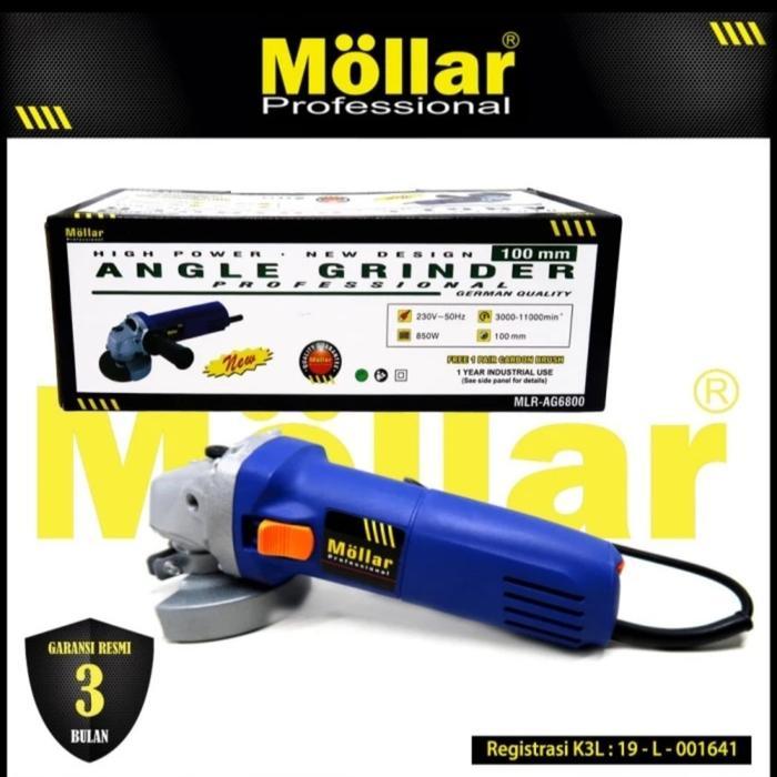 MESIN GURINDA TANGAN MOLLAR AG6800 VARIABLE SPEED