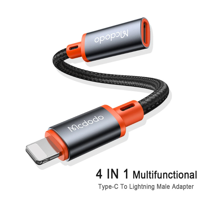 Type-C to Lightning Male OTG Earphone Audio Charging Adapter, I P Hone 13 12 11 Macbook I Pad U Disk