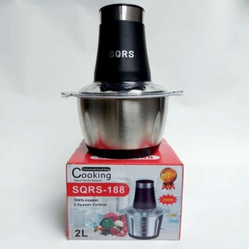 Univel Chopper SQRS-188 / Choper Blender Daging Stainless SQRS 188