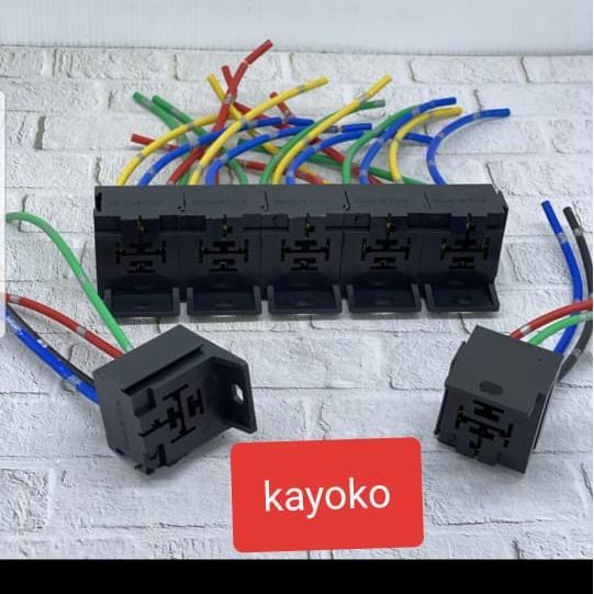 SOKET RUMAH RELAY GANDENG HELLA BOSCH 4 KAKI/4PIN BEST