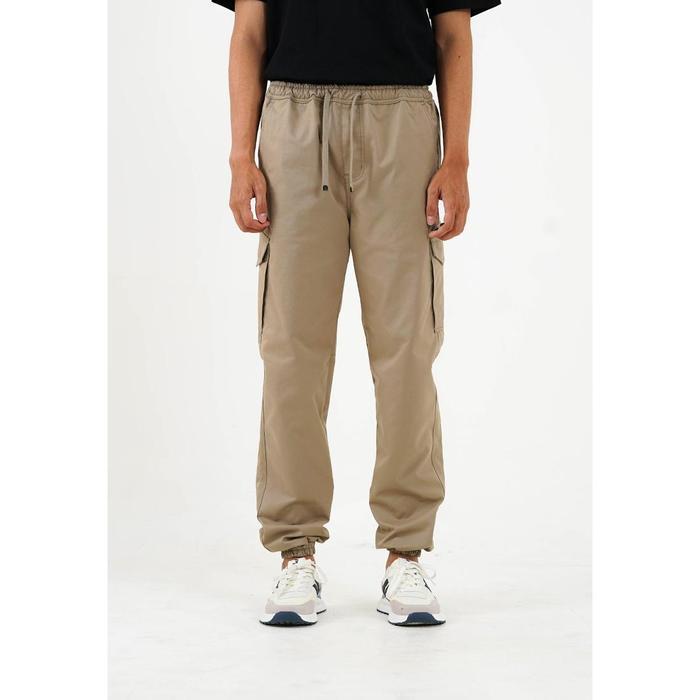 hez3- 3Second Celana Jogger Cargo Panjang Pria Regular Fit Baby Canvas Cullen Ol-C081124