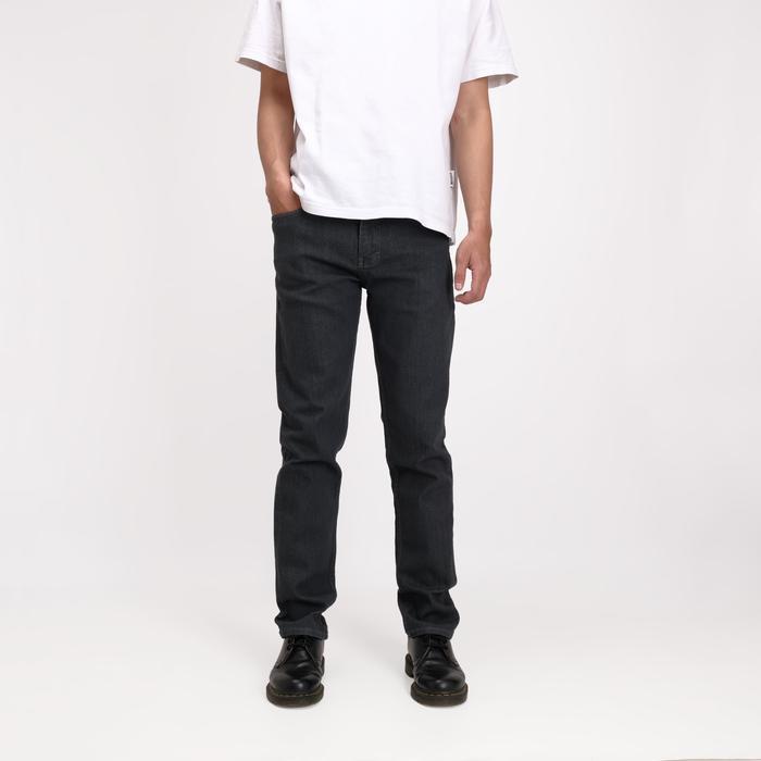 hez3- Rockmaker Celana Denim Selvedge Accent Graphite Grey Slim Fit Jeans