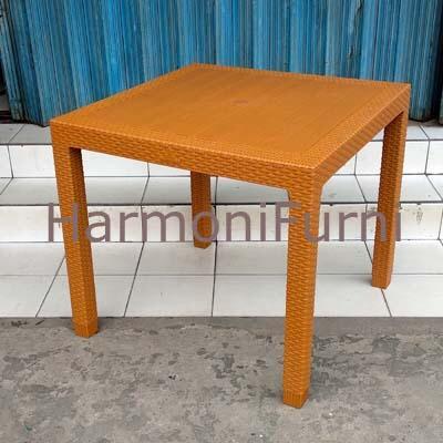 Meja Makan Plastik Olymplast Odt Rattan