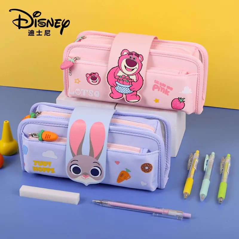 Cartoon Toy Story Losto Pencil Case Pupils Stationery Bag Large Capacity Female Pencil Bag Wholesale