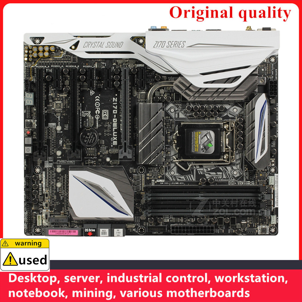 For Z170-DELUXE Motherboards LGA 1151 DDR4 64GB ATX Intel Z170 Overclocking Desktop Mainboard M.2 NV