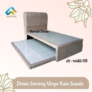 Divan Dipan Tempat Tidur Sorong Uk.100X216 Sorong 100X200 Kain Suede