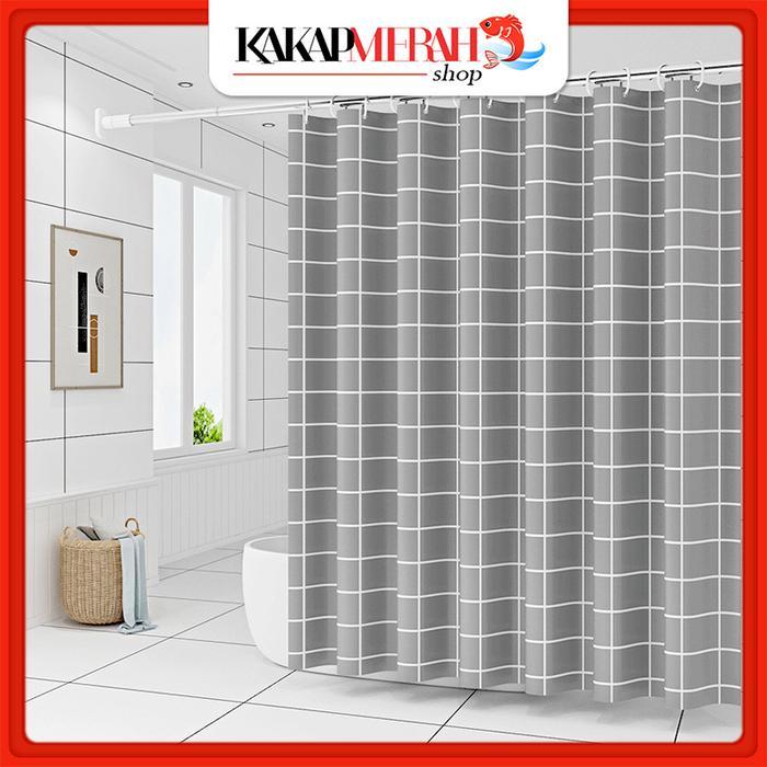 Tiang Shower Set Tirai Kamar Mandi Fleksibel Sekat Ruangan Gorden Jendela Ruang Tamu Terlaris