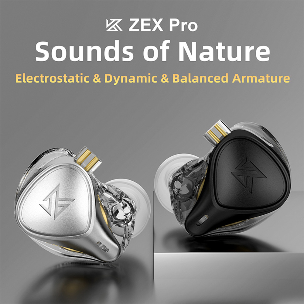 KZ ZEX PRO In-Ear Earphones Electrostatic Hybird Technology HIFI