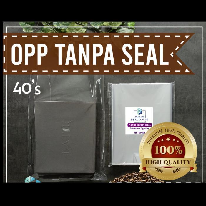 KIRIMCepAt- Plastik Opp Kaca Double Seal 15,4X35 Plastik Opp Tanpa Lem 40S Micron