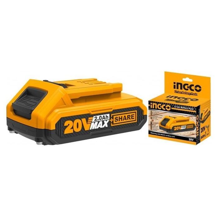 Baterai P20S (2.0 Ah) Power Tools INGCO 20V Li-Ion Battery FBLI20011