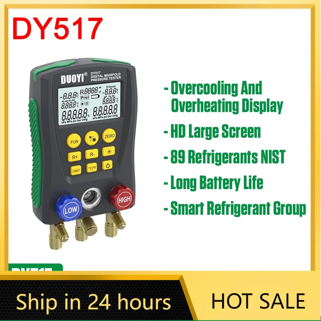 JUAL  AC Manifold Gauge Set Manifold Gauges Hvac and Refrigeration AC Recharge Kit  Refrigeration Di