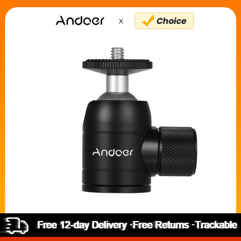 Andoer Tripod Ball Head 360 Degree Swivel For Dslr Camera Tripod Selfie Stick Monopod Mini Tripod