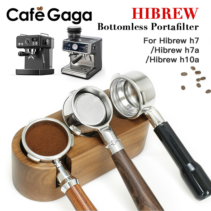 Hibrew H10A Espresso Bottomless Portafilter 58Mm For Hibrew H7 Hibrew H7A 304 Stainless Steel