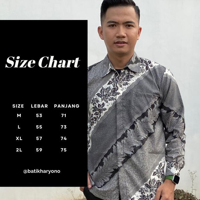 nb4m- Kemeja Batik Pria Mewah Dan Elegan Dewasa Lengan Panjang Ori