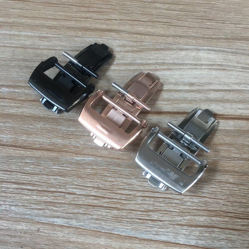 Tali Jam Tangan Pengganti Richard Mille Stainless Steel Buckle Lipat Karet 20mm - 18mm Warna Silver 