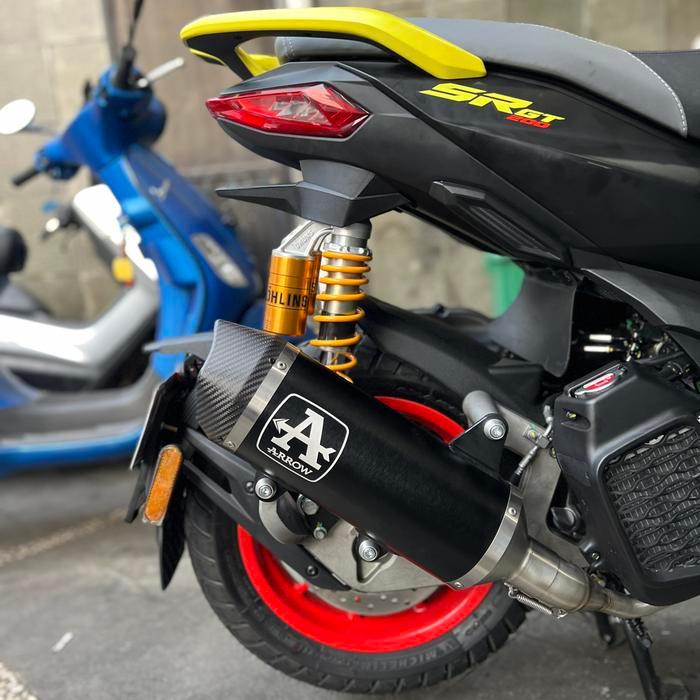 Knalpot Arrow New Fullsystem Vespa Aprillia SR GT