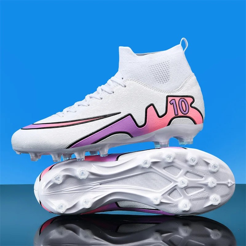 New Football Boots Fast High Ankle Turf Indoor Sports Training Football Shoes Adult Unisex