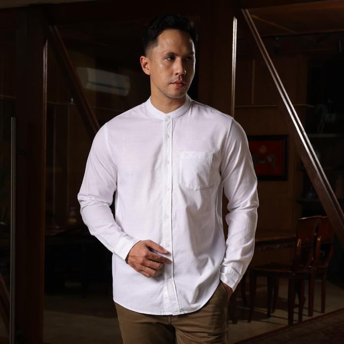 EMBA CLASSIC - RONA KEMEJA KOKO PRIA KERAH SHANGHAI LENGAN PANJANG COLLECTION BAJU MUSLIM