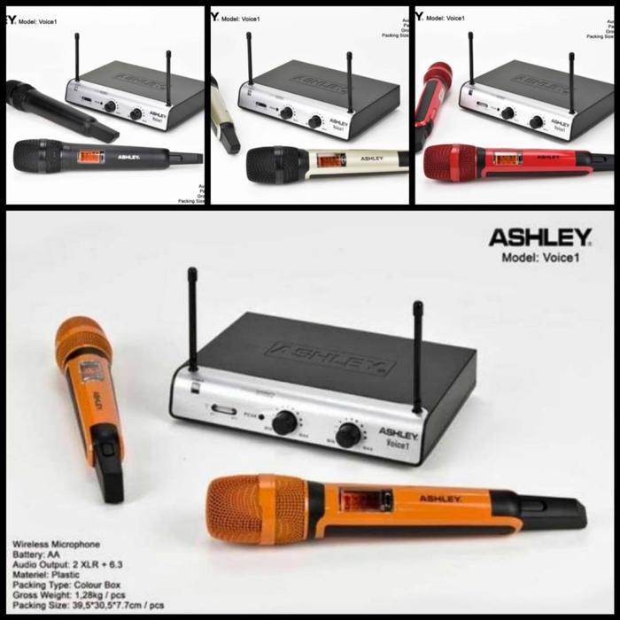 Microphone Wireless Ashley Voice 1 Original Mic Mik Werles Ashley Ready Stock