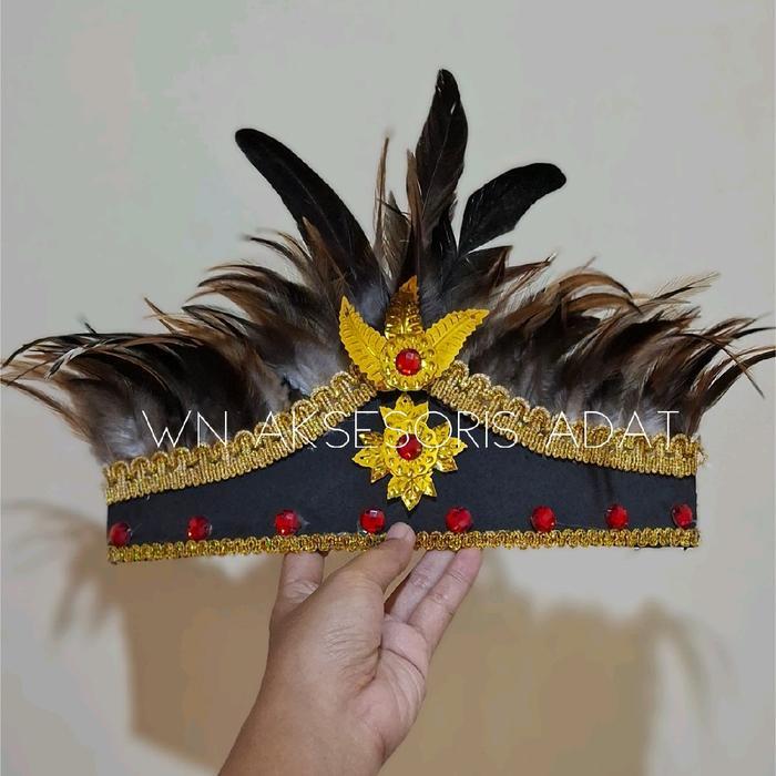Mahkota bulu dayak kalimantan