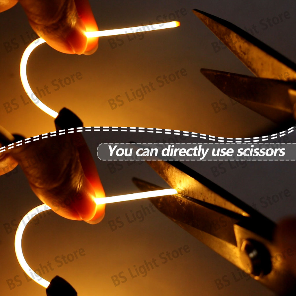 1pcs LED filament 3V Edison bulb light flexible filament can cut 25/80/110/128/190/300mm LED bulb