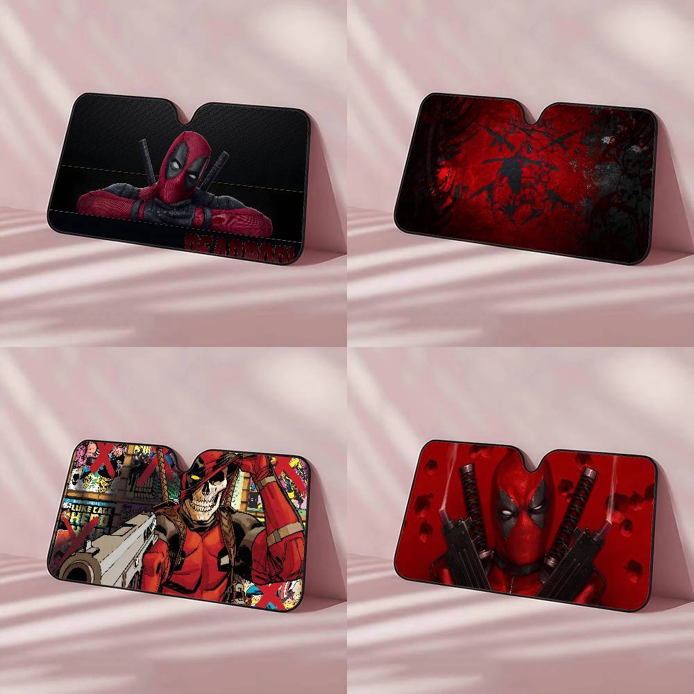 Movie D-Deadpool Car SunShade Car Sun Visor Sun Visor Universal Windshield Folding Sun Visor