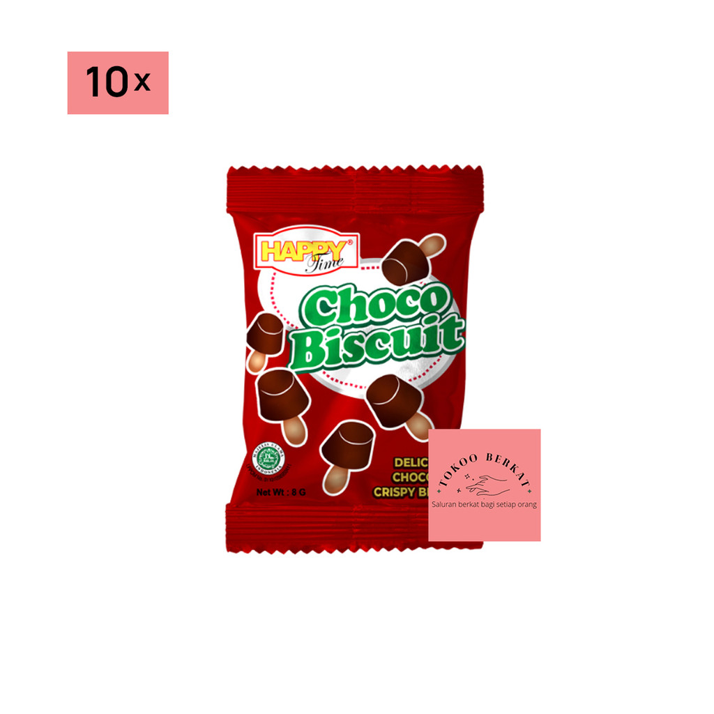 HAPPY TIME CHOCO BISCUIT 5GRX10