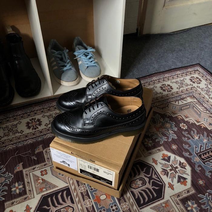 DR MARTENS 3989 BLACK SMOOTH / BROGUES ADRIAN TASSEL 1460 1461 ENGLAND LOAFERS BOOTS