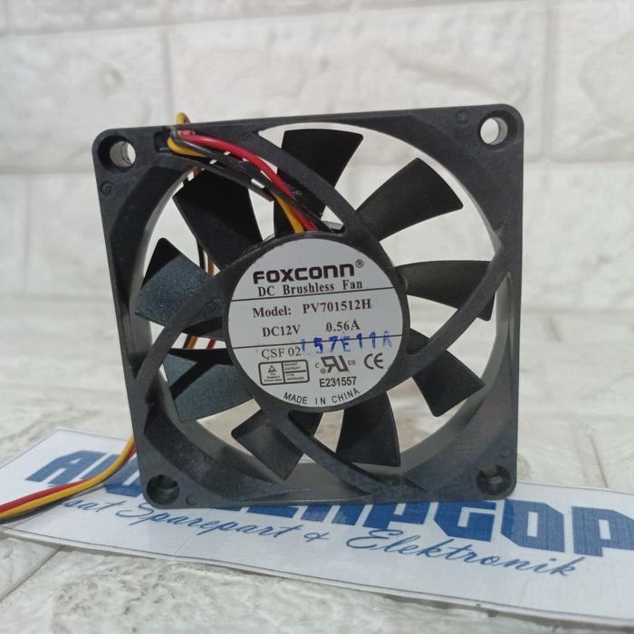 KIPAS 7X7 FOXCONN 12V FAN SLIM AQUASCAPE COOLER PAD LAPTOP KIPAS 7CM