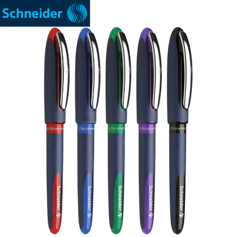 3 pcs Schneider Business Gel-Ink Pen Unfillable Ink Pen School Stationery Office Supplies Sign Ink P